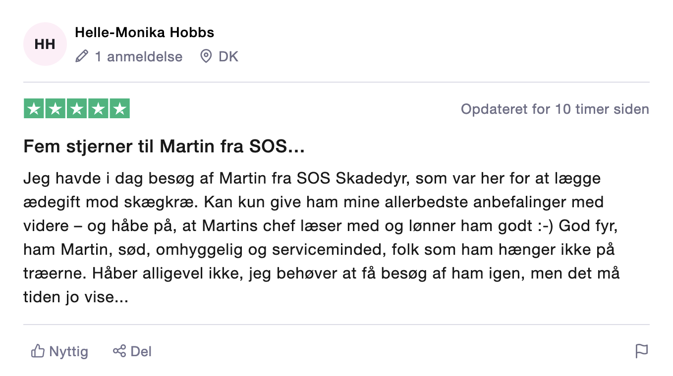 Skægkræ anmeldelse fra Helle